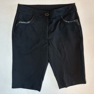 EP Pro black Bermuda style golf shorts size 4